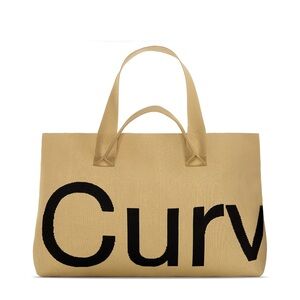 Curves Knit Tote (Khaki)